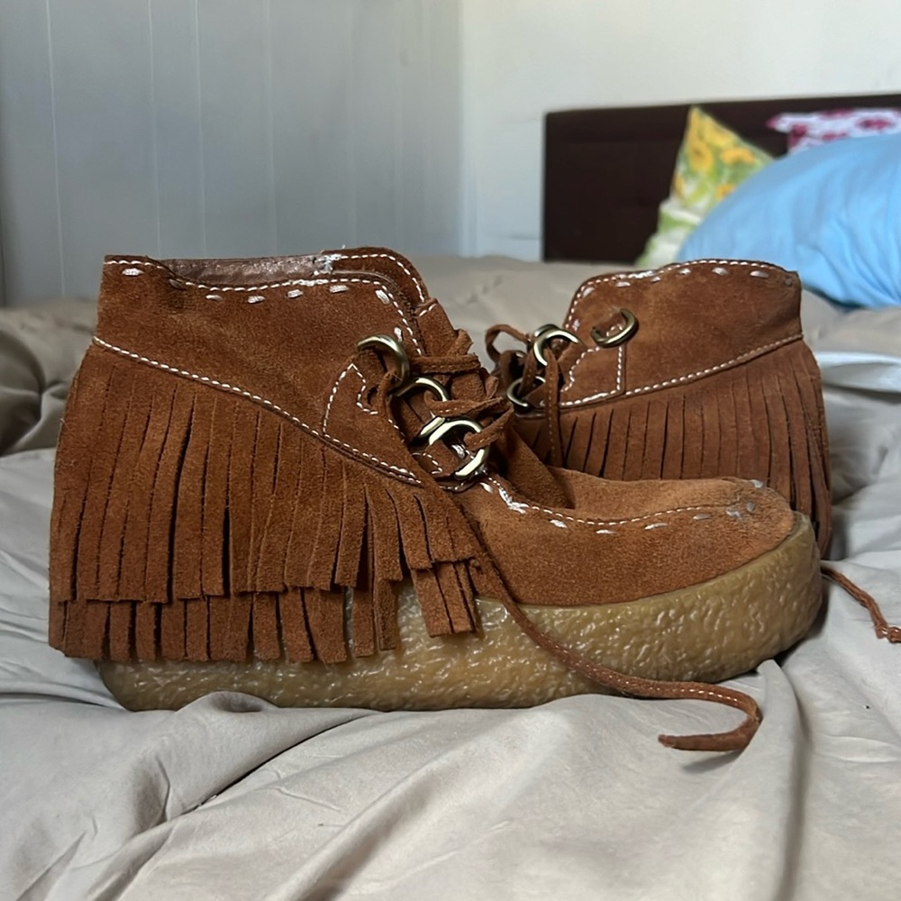 Jeffrey Campbell platform moccasins